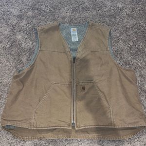 CARHARTT Vest Jacket Fleece Lined Gilet Waistcoat Work Sherpa V26 Size 3XL XXXL